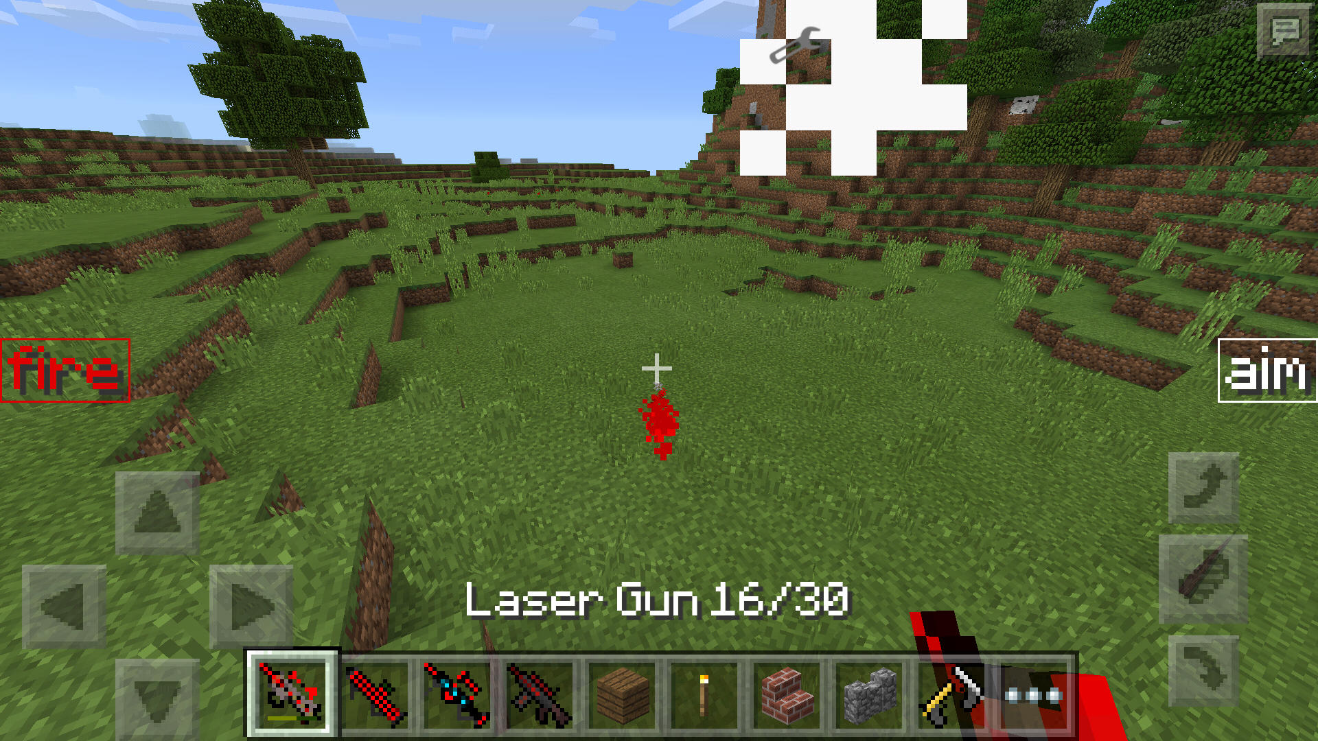 minecraft laser gun mod